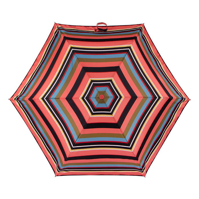 totes ECO-BRELLA® Supermini Muted Stripe Print Umbrella (3 Section) Extra Image 2